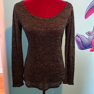 Express semi sheer long sleeve t-shirt size L